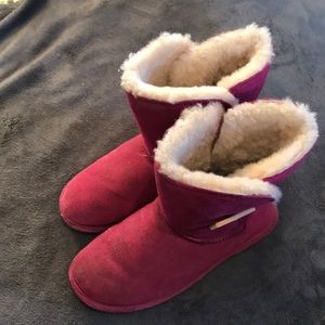 Pink Bear Paw Boots